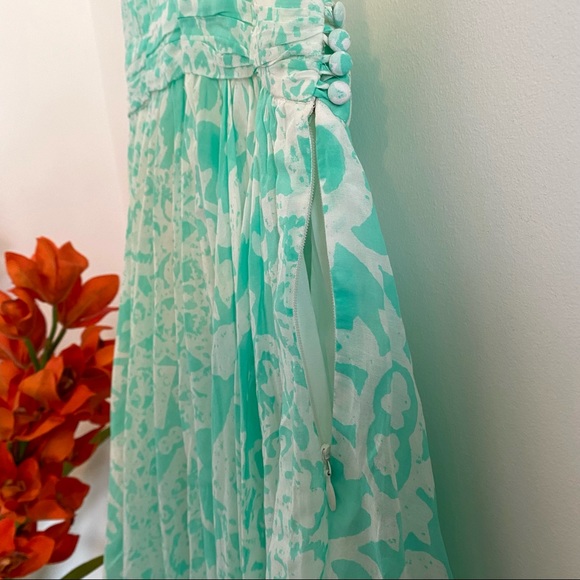 GUESS Twisted Tank Handkerchief Summer Dress with Crochet Back, Mint Green, US 4 - Picture 7 of 15